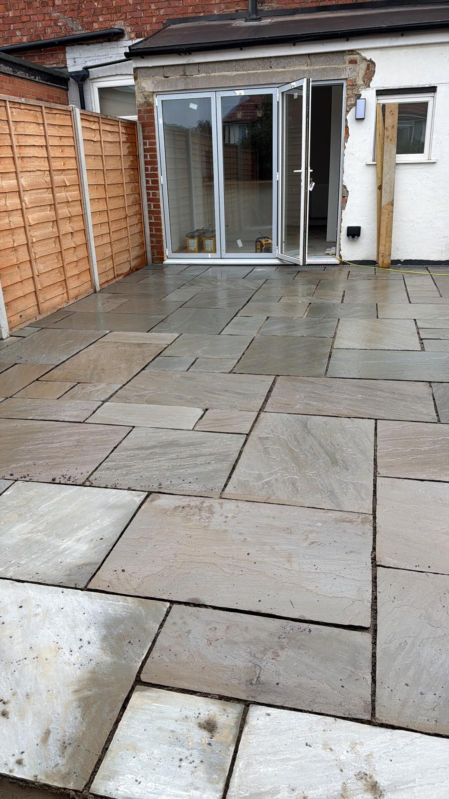 Post excavation detail after landscaping